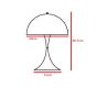 lâmpada de mesa Panton Hella branco